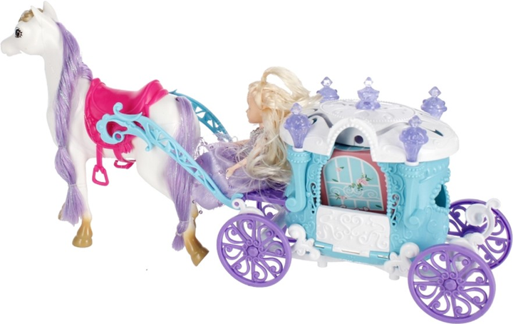Zestaw do zabawy Mega Creative Dress Up Your Horse Mini-lalka + Koń z powozem (5908275176350) - obraz 2
