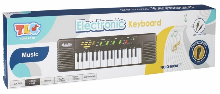 Функціональний синтезатор TLQ Electronic Keyboard (5905523603453) - зображення 1