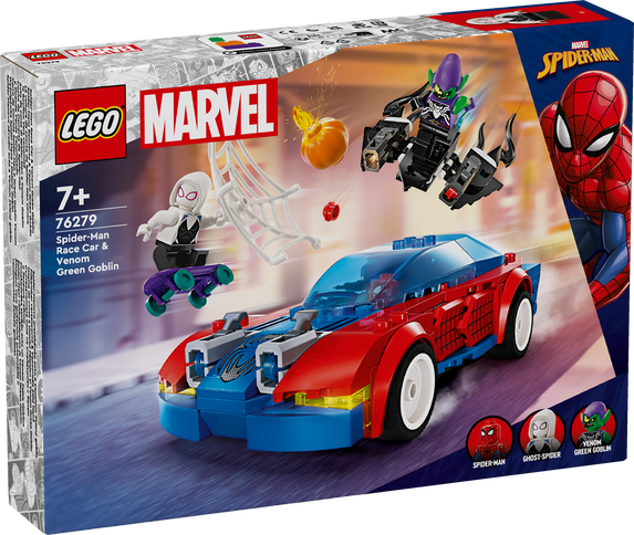 Конструктор Лего Марвел Гоночный автомобиль Человек-паук Lego Marvel Spider-Man 76279 - изображение 2