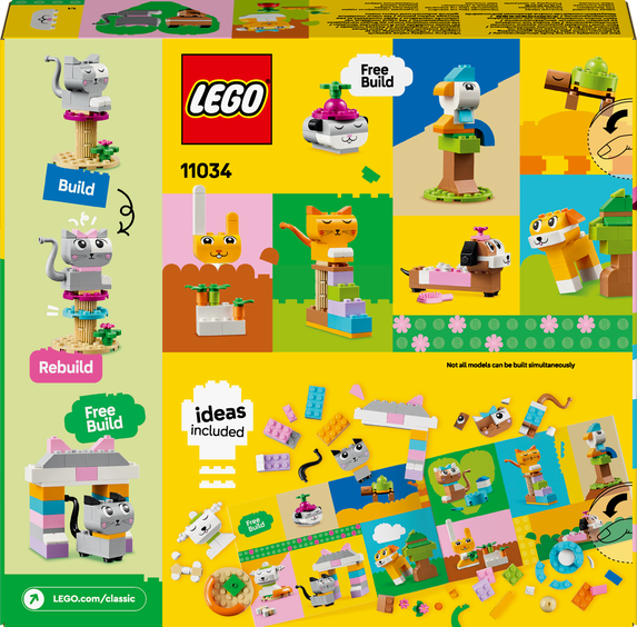 Конструктор Лего Класик Креативні домашні тварини Lego Classic 11034 - зображення 3