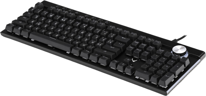 Klawiatura przewodowa VARR Neon RGB USB Black (VMKB98RU) - obraz 3