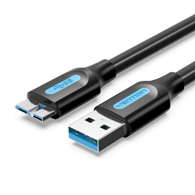 Фото - Кабель Vention   USB - micro USB Type-B (M/M), PVC Round nickel-plated, 2 м, Black  (COPBH)