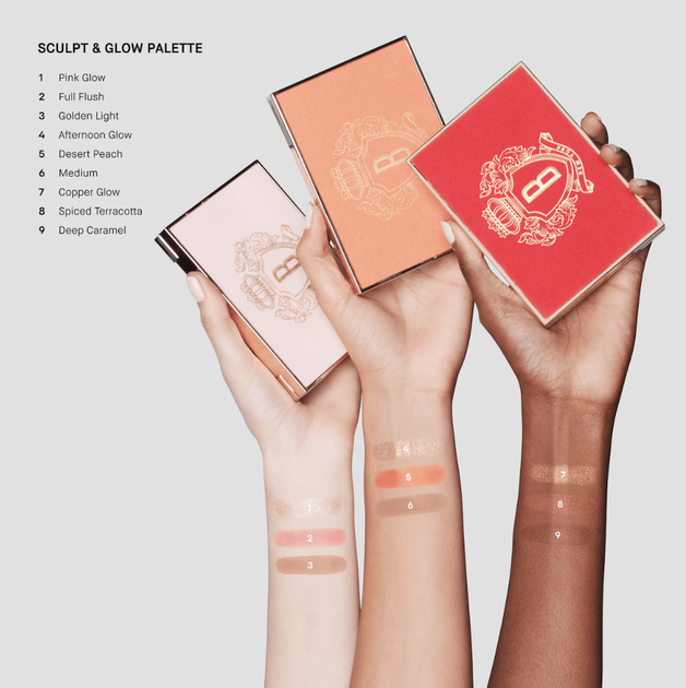 Палітра для обличчя Bobbi Brown SCULPTED GLOW FACE PALETTE (Light) 13,5 г - изображение 5
