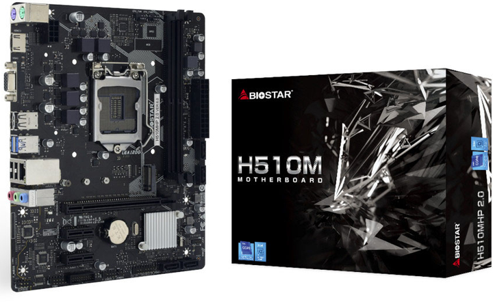 Материнская плата Biostar H510MHP 2.0 (LGA1200, Intel H510, PCI-Ex16) (H510MHP2.0) - изображение 1