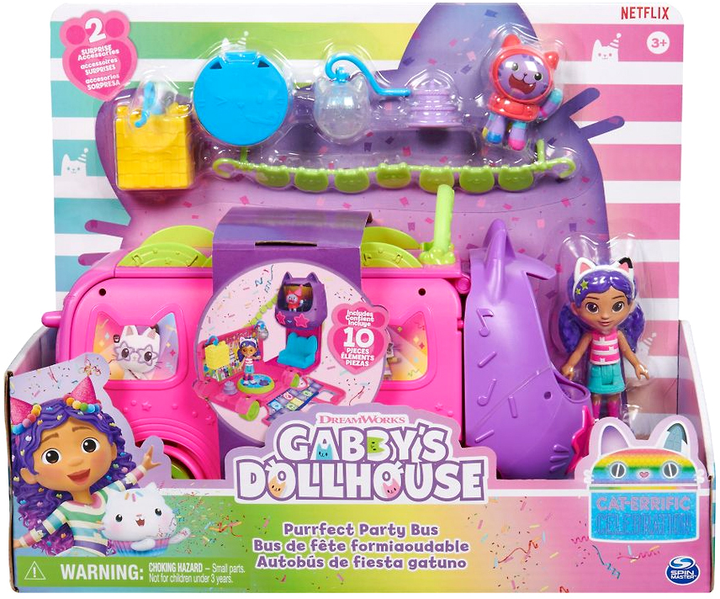 Ігровий набір Spin Master Gabby's Dollhouse Sprinkle Party Bus (0778988495353) - зображення 1