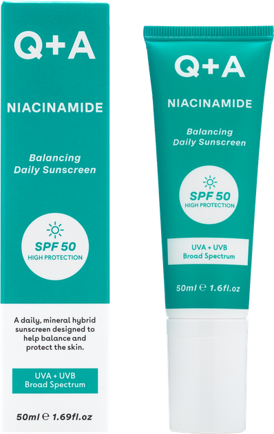 Балансуючий сонцезахисний крем для обличчя Q+A Niacinamide Balancing Daily Sunscreen 50 мл (5060486267866) - зображення 3