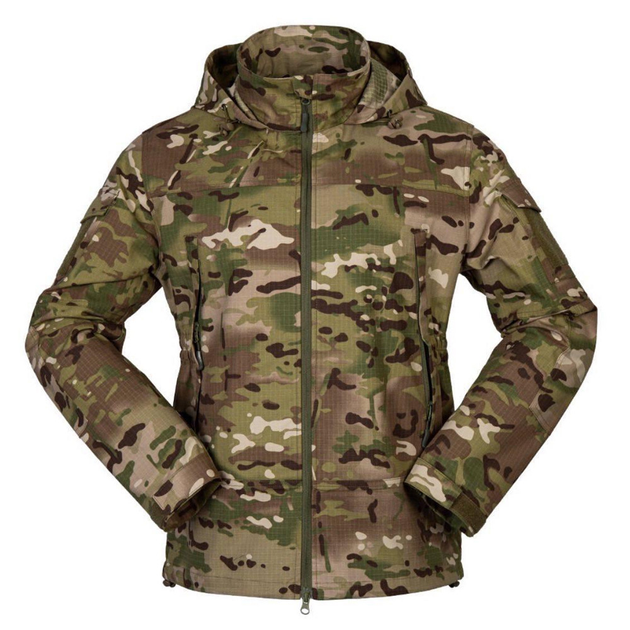 Чоловіча куртка з капюшоном Tactical Series ріп-стоп мультикам розмір XL - зображення 1