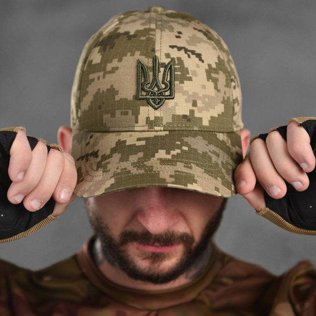 Хлопковая кепка Patriot с гербом пиксель размер универсальный - изображение 2