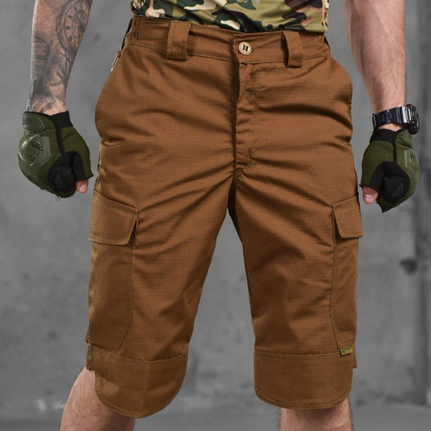 Мужские удлиненные шорты Kalista рип-стоп койот размер XL - изображение 1