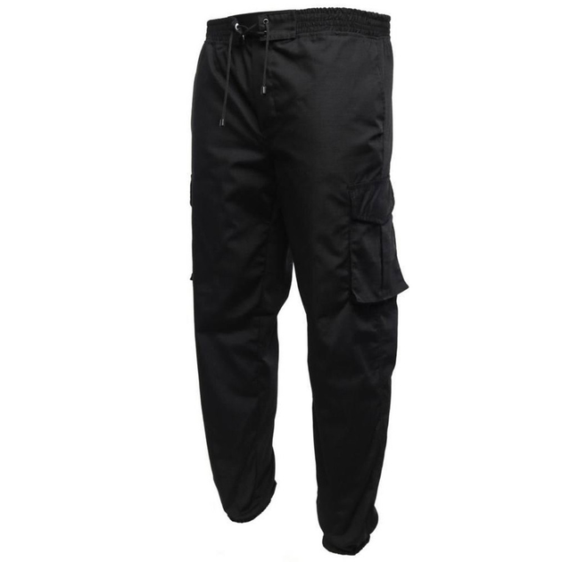 Чоловічі штани джогери ріп-стоп чорні розмір XL - зображення 1