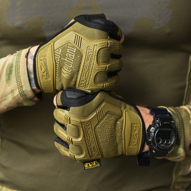 Беспалые перчатки Mechanix M-Pact Fingerless с защитными накладками койот размер M - изображение 2