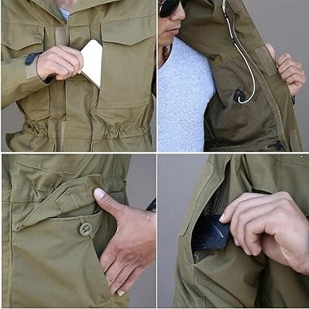 Мужская влагозащищенная куртка М65 Call Dragon мультикам размер L - изображение 2