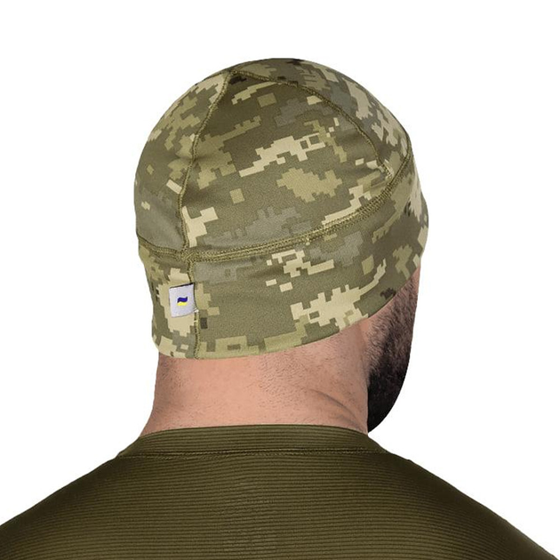 Шапка Camotec Beanie 2.0 CoolPass Ribana із плоскими швами піксель розмір M - зображення 2