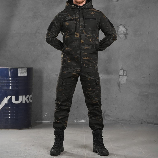 Чоловіча Форма ріп-стоп Poseidon 3в1 Куртка + Штани + Убакс чорний мультикам розмір 3XL - зображення 2