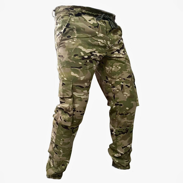 Чоловічі штани карго із саржі мультикам розмір 3XL - зображення 2