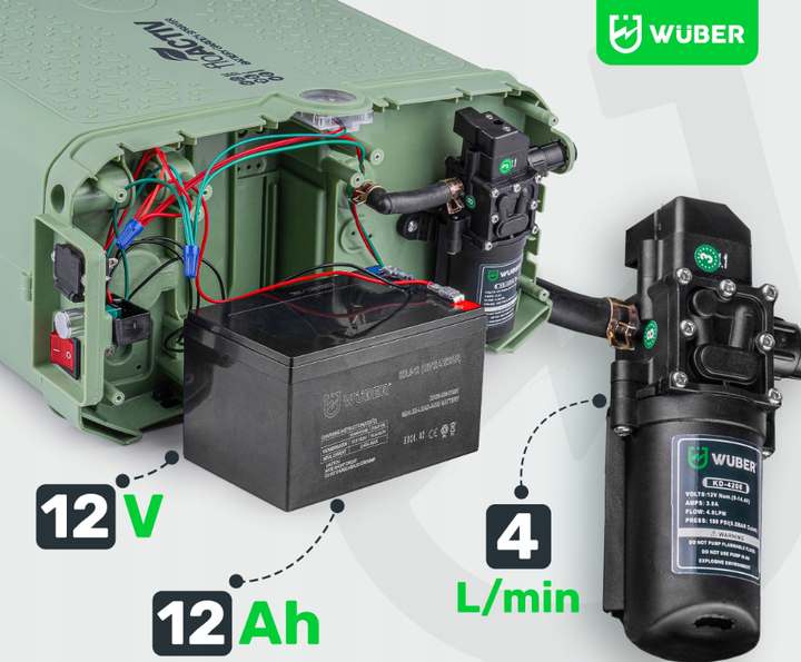 Опрыскиватель аккумуляторный 20л Wuber - Фото 4 Опрыскиватель аккумуляторный 20л Wuber - изображение 4