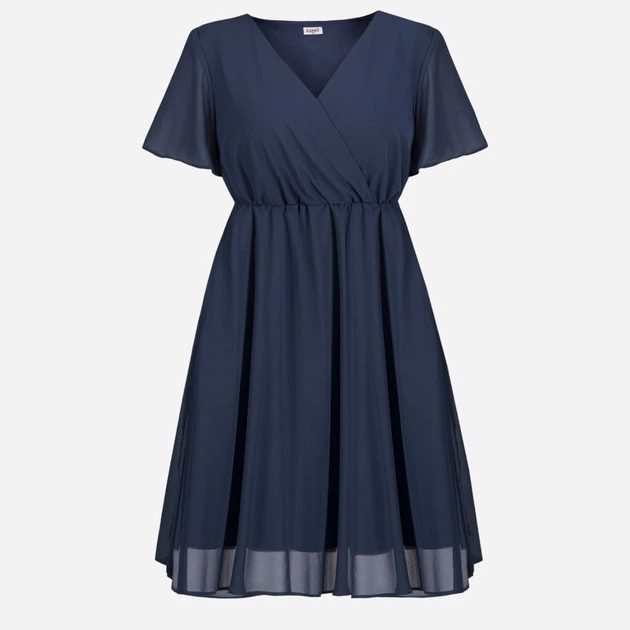 Плаття міді літнє жіноче Karko U392 40 Темно-синє (5903676032700) - зображення 4