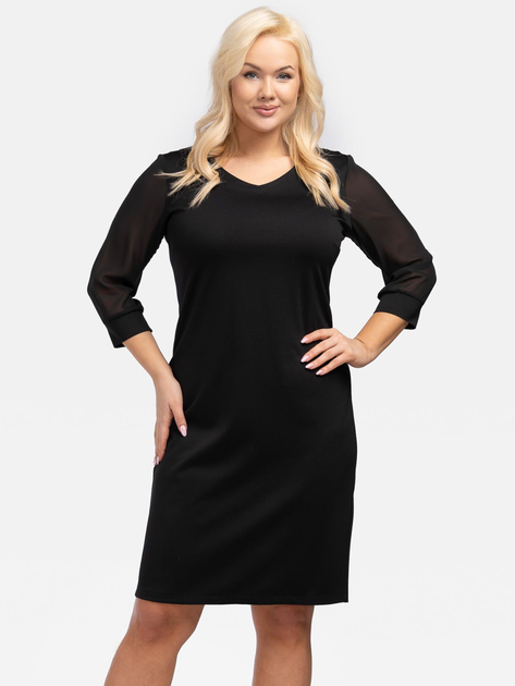 Sukienka ołówkowa damska Plus Size Karko U565 54 Czarna (5903676026655) - obraz 1