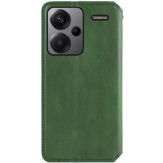 Шкіряний чохол книжка GETMAN Cubic (PU) для Xiaomi Redmi Note 13 Pro+ Green - Фото 6 Шкіряний чохол книжка GETMAN Cubic (PU) для Xiaomi Redmi Note 13 Pro+ Green - зображення 6
