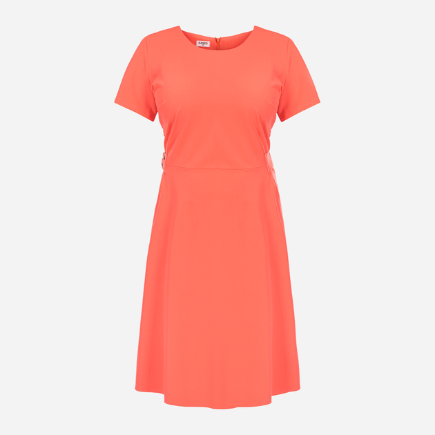 Sukienka trapezowa damska Plus Size Karko SC253 50 Koralowa (5903676222736) - obraz 4