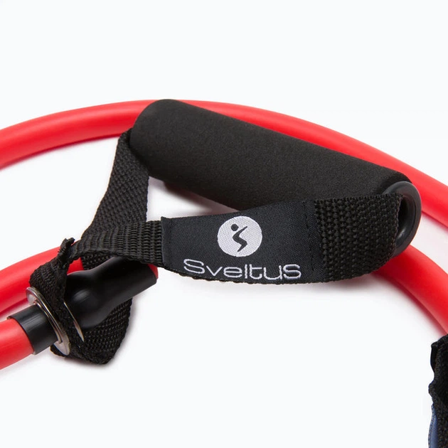 Эспандер трубчатый для фитнеса Sveltus Strong красный, в коробке (SLTS-3900) - изображение 4