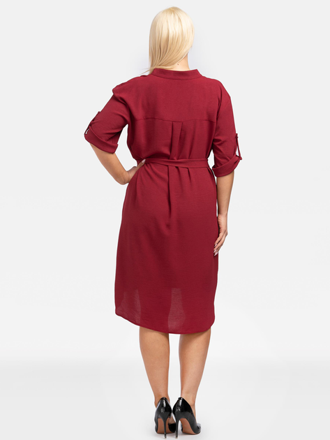 Плаття-сорочка жіноча Karko SA968 42-44 Червоне (5903676025320) - зображення 2