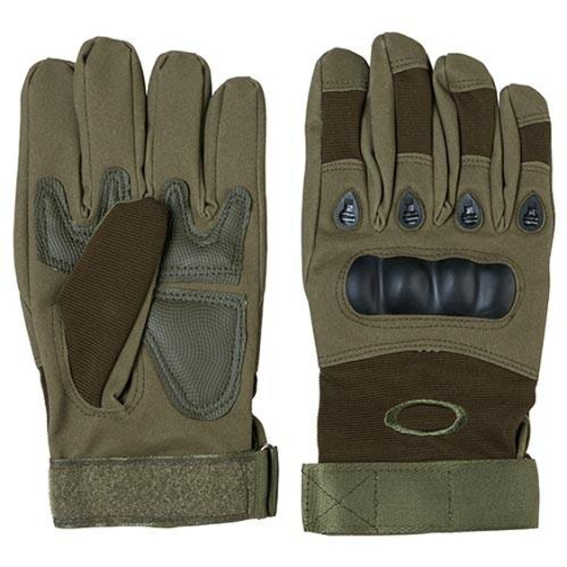 Тактичні рукавички довгі пальці Pro, розмір L, зелений. - изображение 2