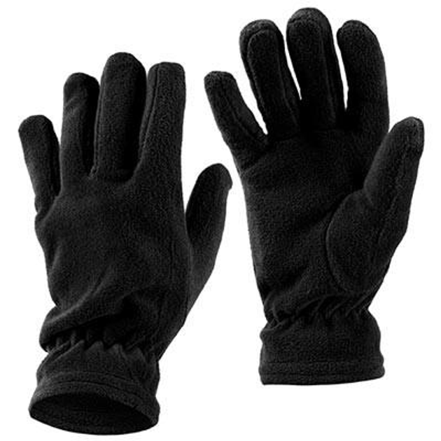 Тактичні рукавички Pro, фліс, розмір уніка L/XL, колір чорний. - зображення 1