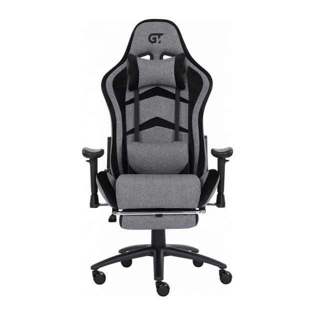 Кресло игровое GT Racer X-2534-F Gray/Black Suede (X-2534-F Fabric Gray ...