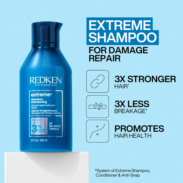 Шампунь для волосся Redken Extreme Shampoo 300 мл (3474636920204) - зображення 2