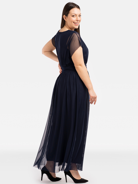 Плаття вечірнє довге жіноче Karko SA701 46 Темно-синє (5903676040798) - зображення 2
