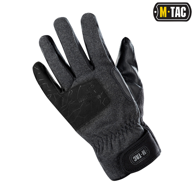 Перчатки зимние XL Tactical M-Tac Grey Extreme Dark - изображение 2