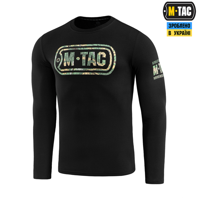 Футболка рукав длинный M-Tac Logo Black 2XL - изображение 1