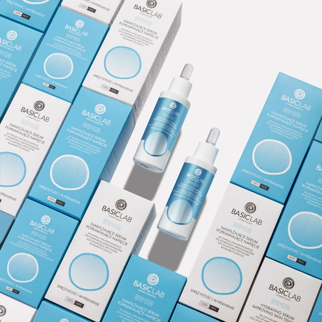 Сироватка для обличчя BasicLab Esteticus Serum Improving Skin Suppleness 4% гіалуронової кислоти 30 мл (5904639174086) - зображення 4