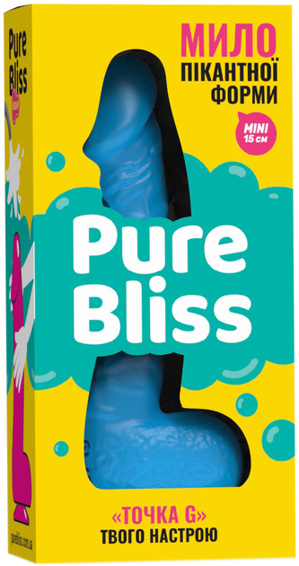 Мыло член Pure Bliss Mini dick 15 см Blue (1100816040005) - изображение 2