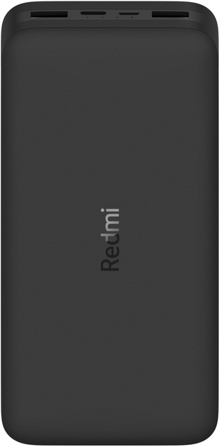 Powerbank Xiaomi Redmi PowerBank 20000 mAh Fast Charge 18W PB200LZM Black (VXN4304GL) (26922/11979359) - Outlet - obraz 1