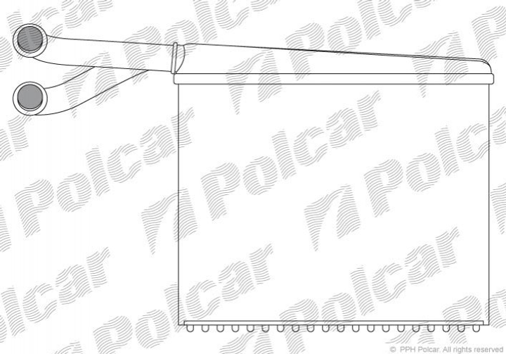 Радиатор печки Polcar 5062N82 Mercedes Sprinter A0038356101 - изображение 1