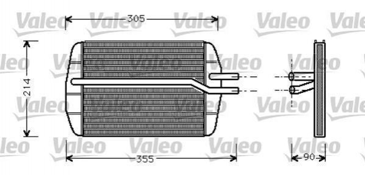 Радіатор грубки Valeo 812272 Ford Fiesta, KA 1011670, 96FW18B539AD, 1113626 - зображення 2