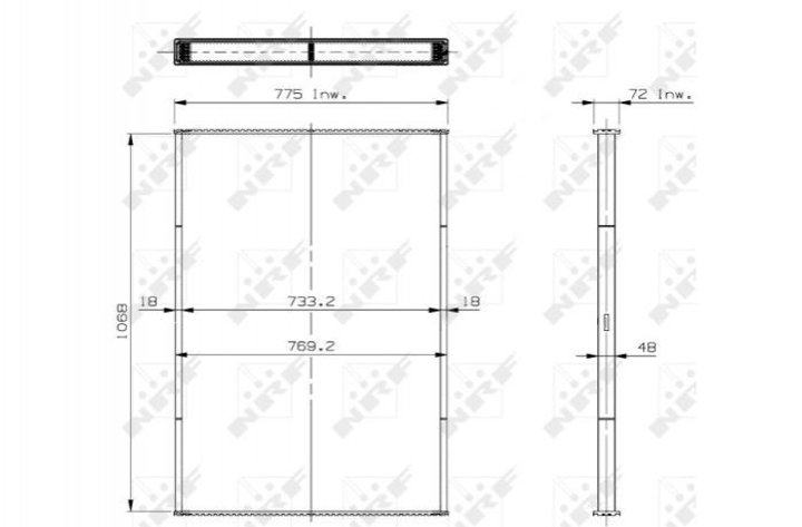 Радіатор грубки NRF 29559 - зображення 1