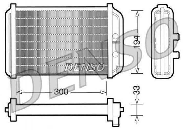 Радіатор грубки DENSO DRR09033 Fiat Ducato 46722710 - зображення 1