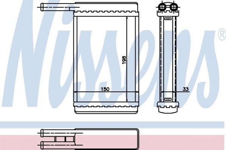 Радиатор печки NISSENS 71753 Ford Fiesta 89FG18B539A - изображение 1