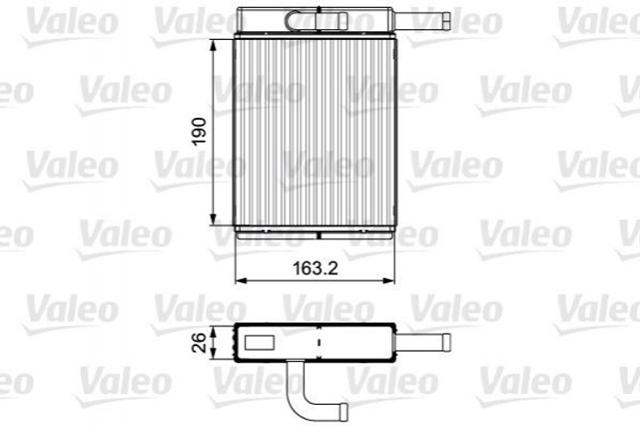 Радиатор печки Valeo 811558 - изображение 1