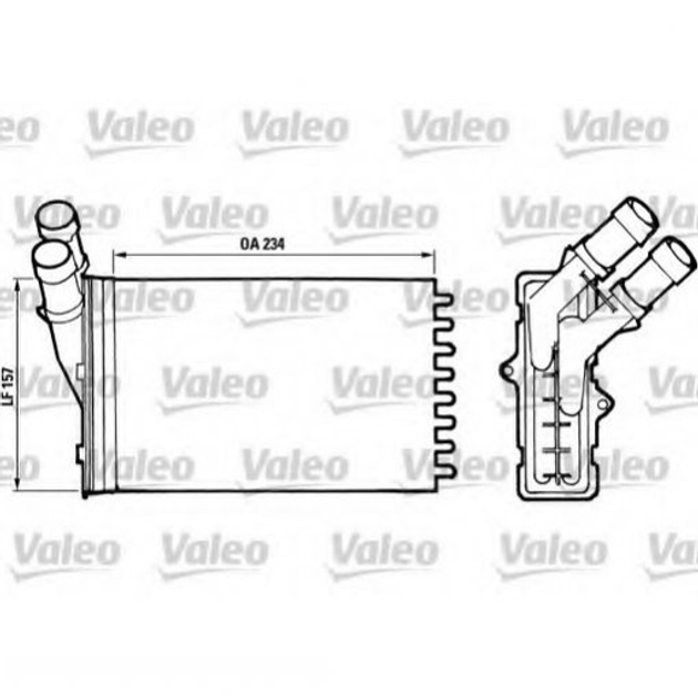 Радіатор грубки Valeo 812005 Citroen Xsara, Berlingo; Peugeot Partner, 306 644878, 96103384 - зображення 1