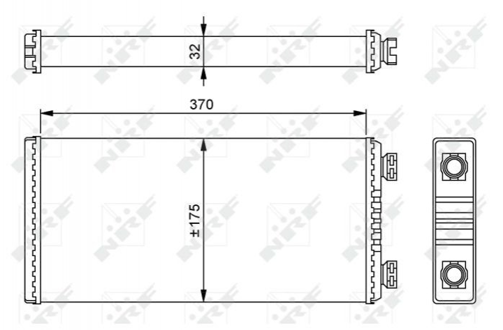 Радіатор печі NRF 54257 0008300720, A0008300720 - зображення 2