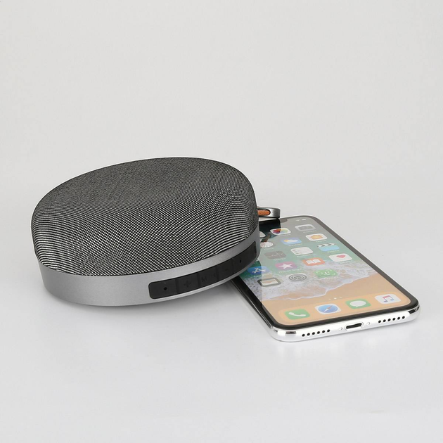 Głośnik przenośny Platinet Bluetooth V5.0 FM MicroSD 5W Steel Grey 44610 TE (PMG7SG) - obraz 3