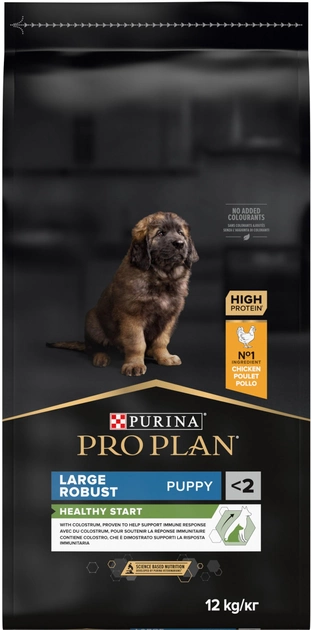Сухий корм для цуценят великих порід Purina Pro Plan Dog Large Puppy Robust з куркою 12кг - Фото 1 Сухий корм для цуценят великих порід Purina Pro Plan Dog Large Puppy Robust з куркою 12кг - изображение 1