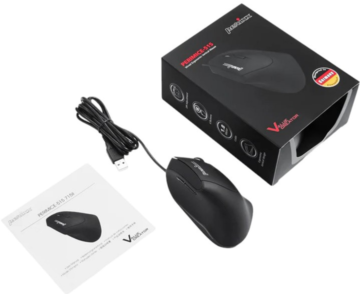 Mysz Perixx PERIMICE-515 II USB Czarna (4049571651507) - obraz 3