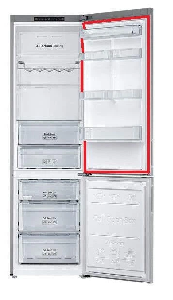 Уплотнитель двери для холодильника Samsung RB37J**, RL60**, RL63**, 1113 х 565 мм, DA97-19053R (DA97-12383U) - изображение 6