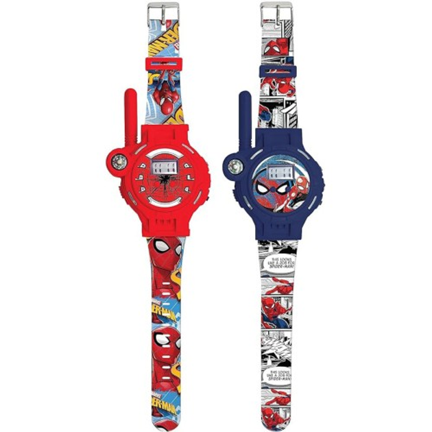 Cyfrowy zegarek na rękę Lexibook Spider Man 2 w 1 Walikie Talkie Watch (DMWTW1SP) 2 szt (3380743102030) - obraz 2