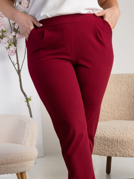 Штани жіночі Karko Z735 42/44 Бордові (5903676066576) - зображення 7